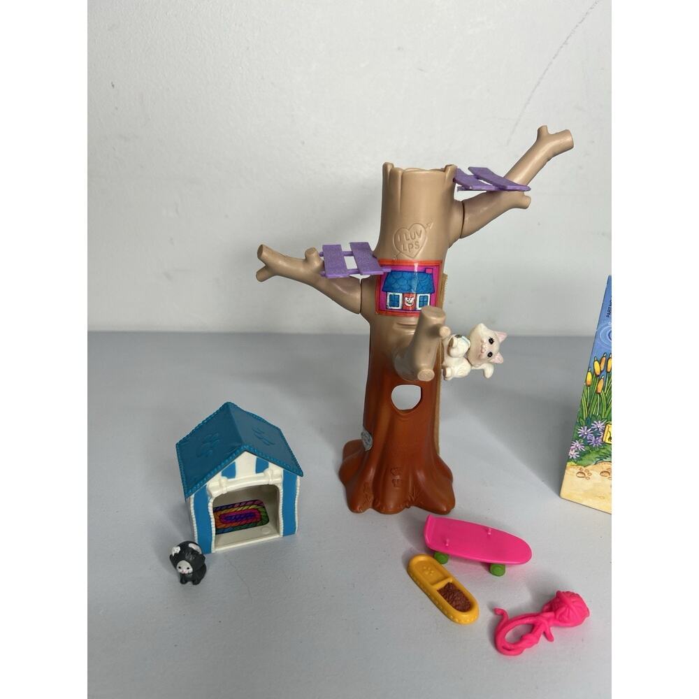 1995 Kenner Littlest Pet Shop Clubhouse Kitties with Tree House Vintage - Picture 2 of 16